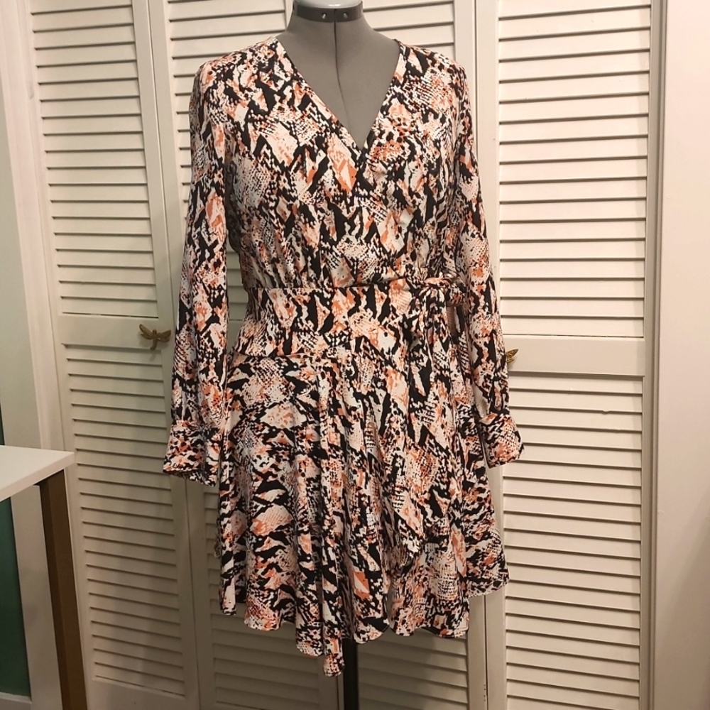 Bar III dress, fit-n-flare, size M